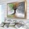 Designart - Tree with Four Seasons - Tree Painting Framed Canvas Art Print